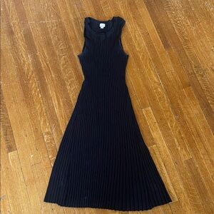 a new day black ribbed dress